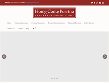 Tablet Screenshot of honigconte.com